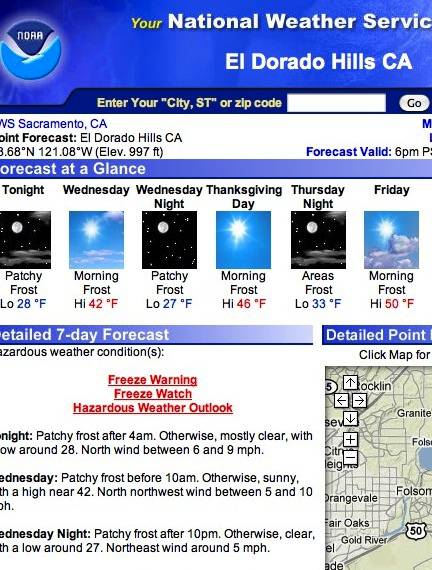 NOAA Forecast